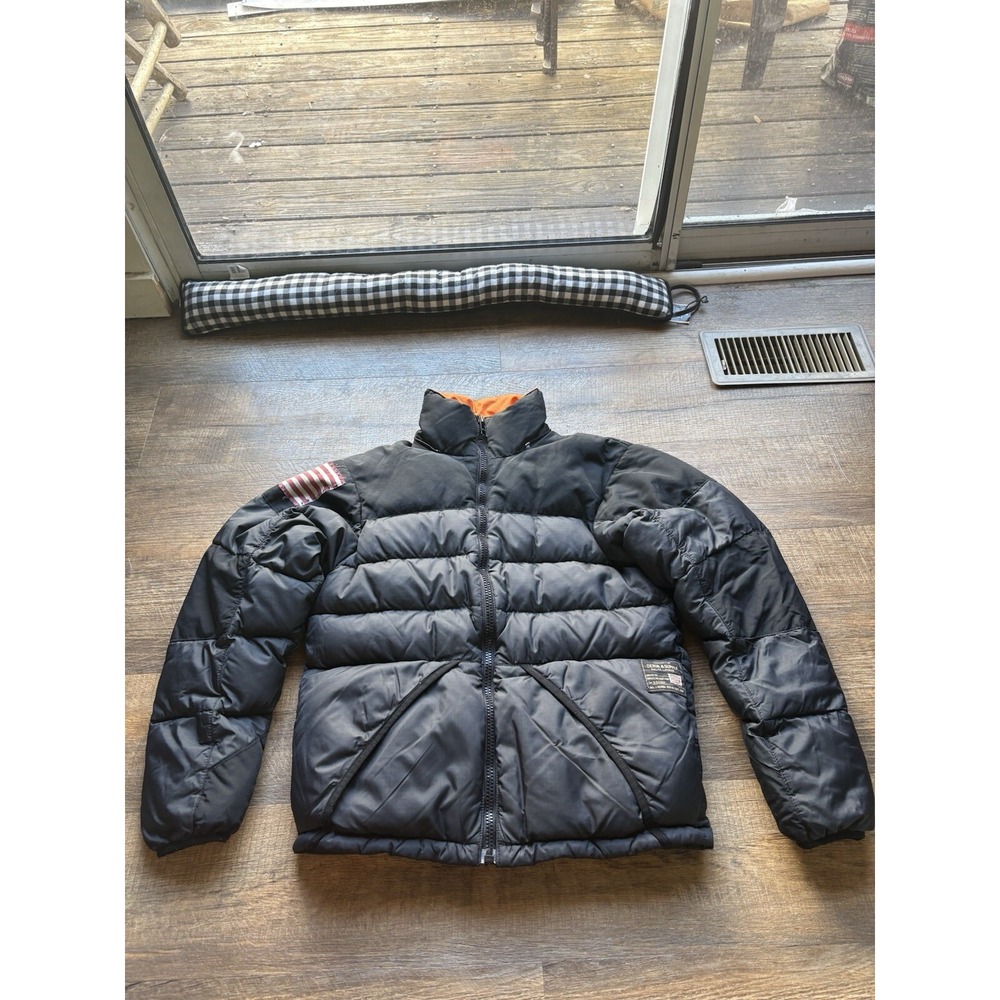 Men's Polo Denim & Supply Ralph Lauren Puffer Down Jacket Army Rare mil-j-83388A